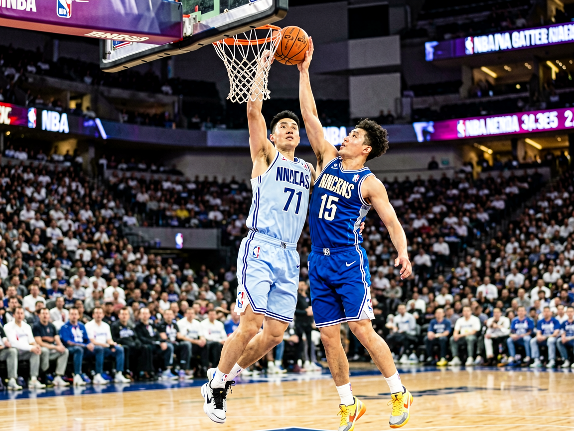 星空综合篮球赛事——球员在NBA比赛中突破上篮